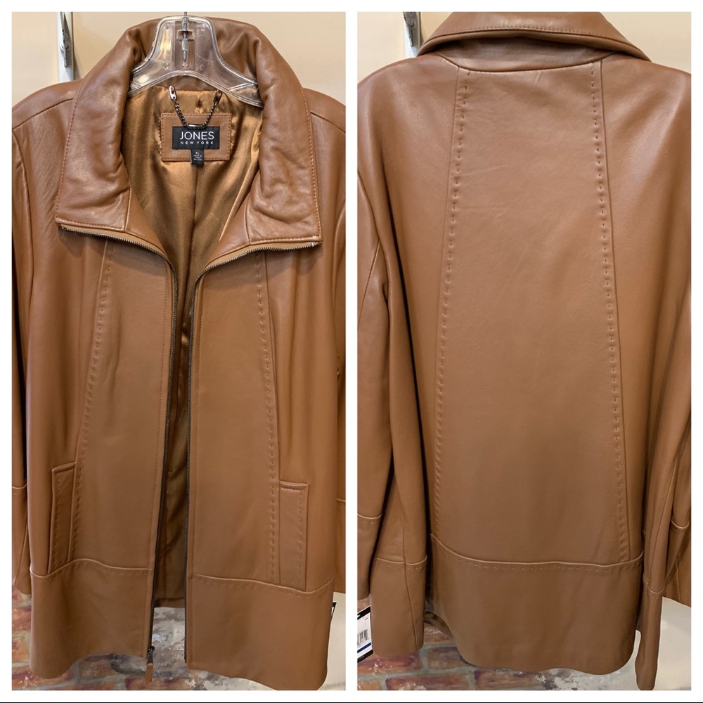 ☀️Brown Leather Coat☀️ NWT